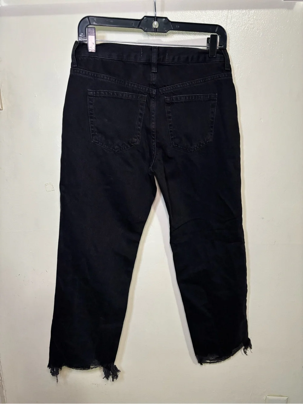 Free People We The Free Maggie Mid-Rise Straight-Leg Distressed Woman’s Jeans